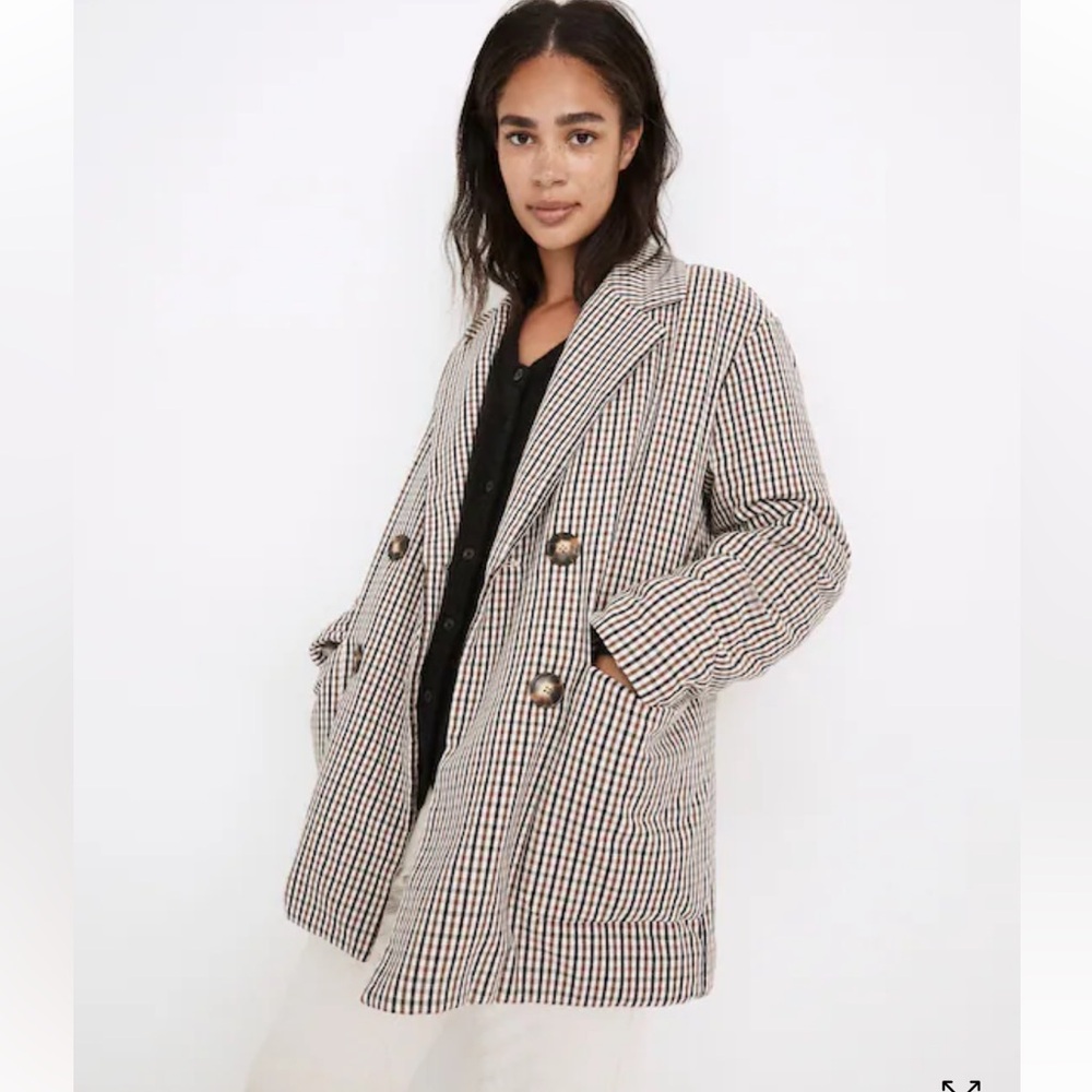 MADEWELL‎ Padded Plaid Jacket size Small NB250 Oversized